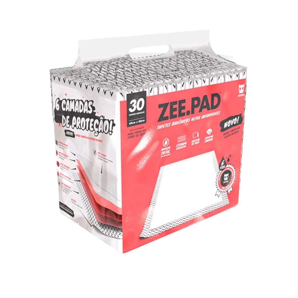 Tapete Higiênico Zee Pad Branco - 30 unidades em Oferta na Shopee