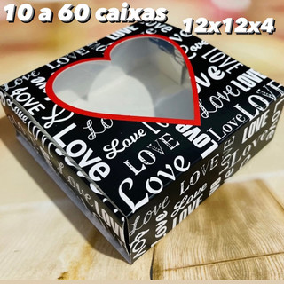 KIT Caixa para Presente p/9 Doces 12x12x4 Love Night  ID1689 OFF em Oferta na Shopee