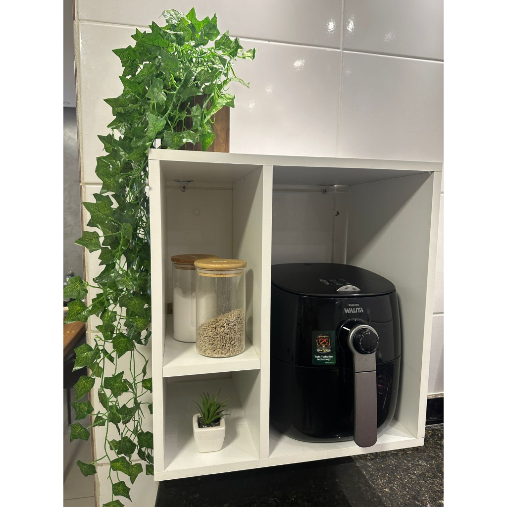 Armário Nicho suspenso _ air fryer ( organização cozinha - bebedouro - cantinho do café ) 100% MDF