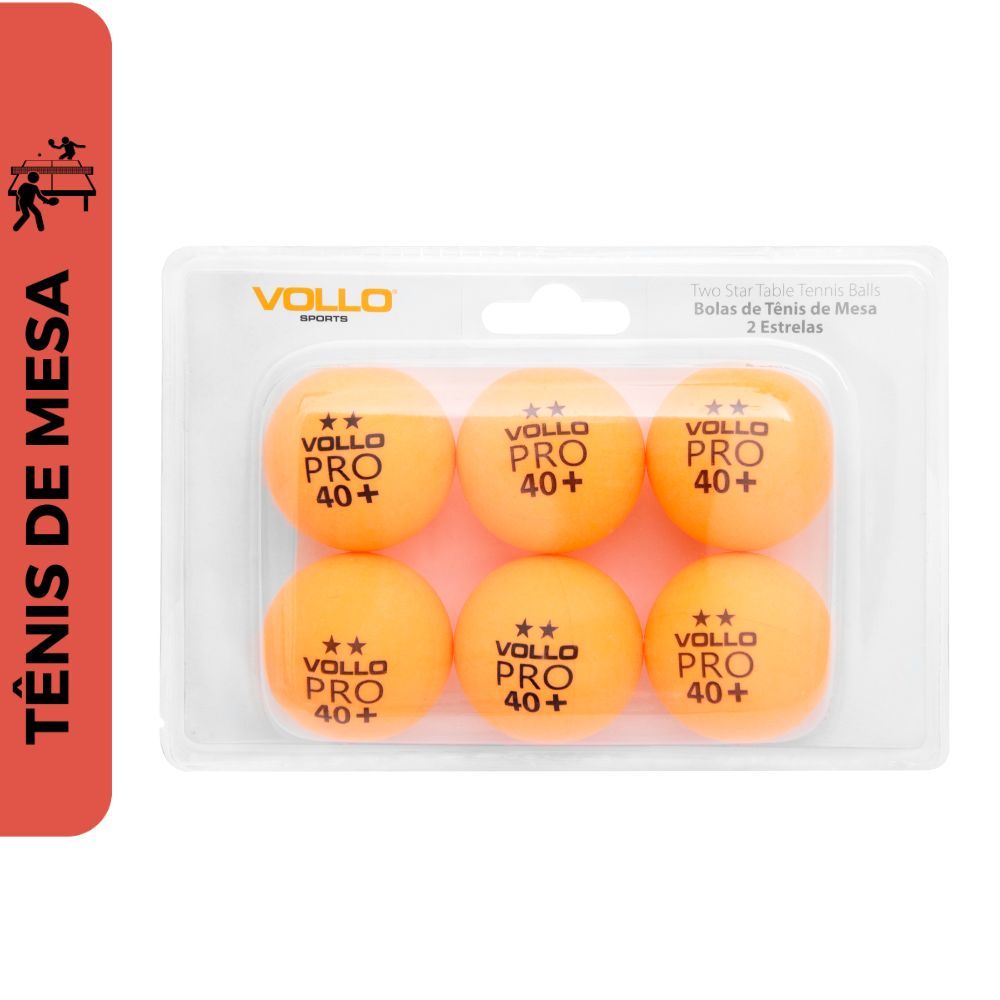 Bolinha de Ping Pong Kit com 6 Tênis de Mesa Profissional
