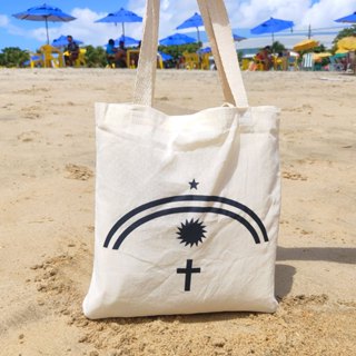 Bolsa Ecobag Feminina 100% Algodão Cru: Bandeira PE