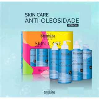 Kit Skin Care Facial Anti-Oliosidade com 4 itens - Rhenuks Cosméticos