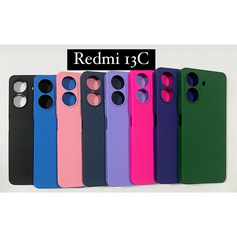Capa Capinha para Redmi 13C, em silicone, aveludada.