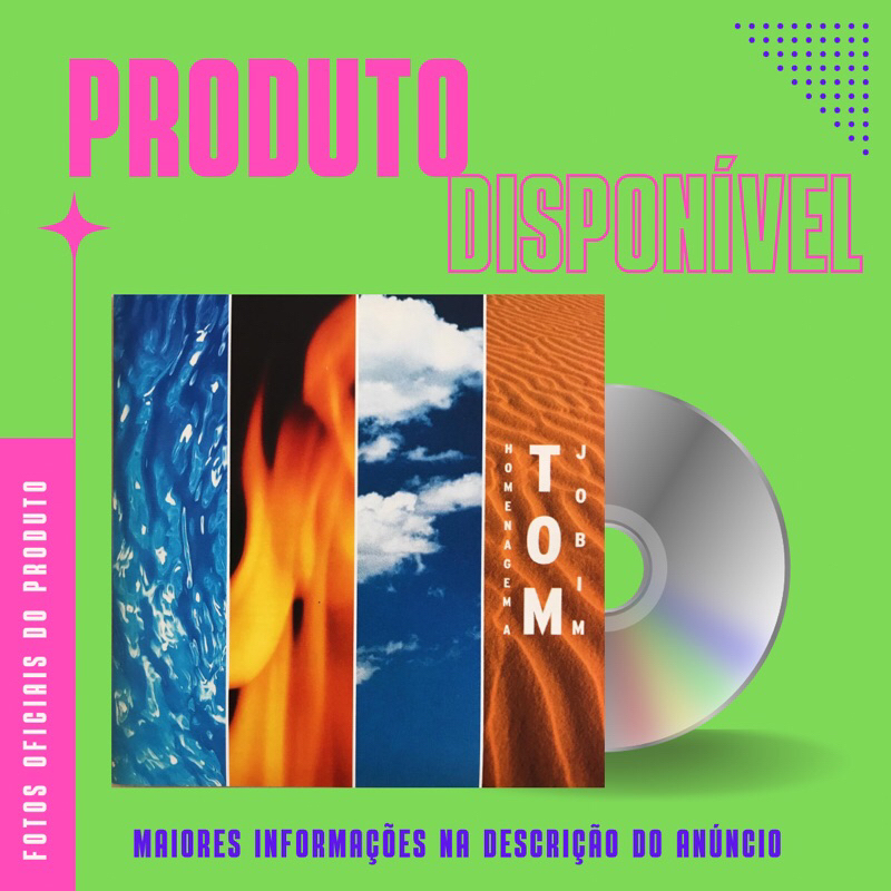 CD HOMENAGEM A TOM JOBIM - OLHA QUE COISA MAIS LINDA (Daniela Mercury, Paulo Ricardo, Ed Motta, Carlinhos Brown)