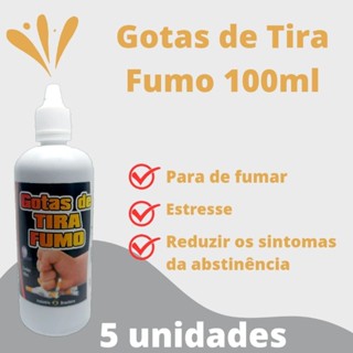 5X Tira Fumo em Gotas ( Pare De Fumar Agora Mesmo) 100% NATURAL