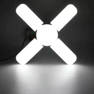 Lâmpada LED Bulbo 4 Pétalas 36W Dobrável Ajustável Multi-Ângulos Luminária Fan Blade