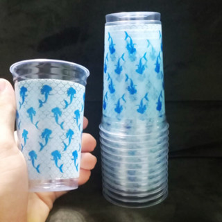 30 COPOS PERSONALIZADO PARA ANIVERSÁRIO PLÁTICO DESCARTÁVEL MAR SEREIA 300 ML