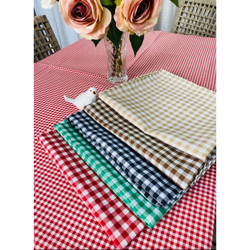 Toalha De Mesa e Forro de Mesa Xadrez para Piquenique 8 e 6 e 4 lugares xadrezinho Diversas cores