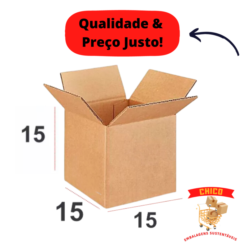 PROMOÇÃO 100 CAIXAS DE PAPELÃO 15X15X15 em Oferta na Shopee