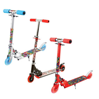 Patinete Infantil 2 Rodinhas com Luzes e com Freio Ajustável Menino Menina Até 50kg