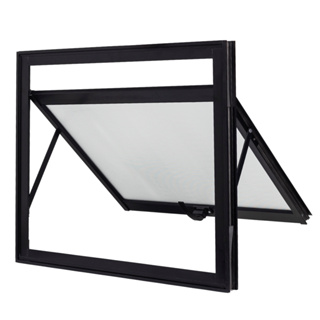 Janela Vitro Maximo-Ar Para Banheiro AlumÍnio Preto A50L60 em Oferta na Shopee