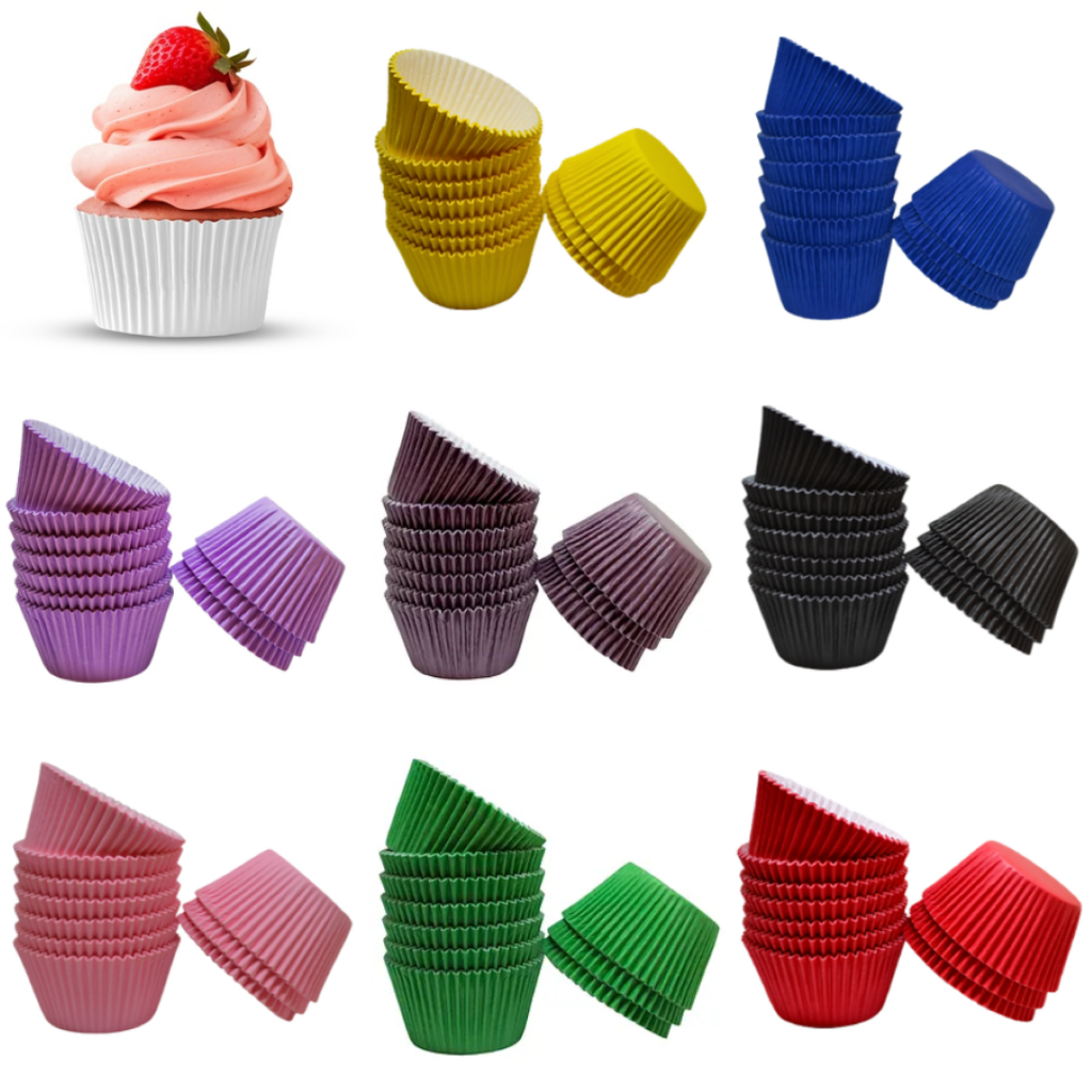 Forminha Forma Forneável para Cupcake e Mini Cupcake - Reiki em Oferta na Shopee