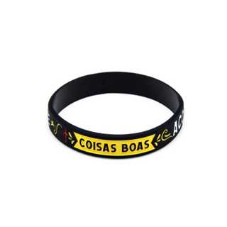 Pulseira Silicone Com Fé Coisas Boas Acontecem! em Oferta na Shopee