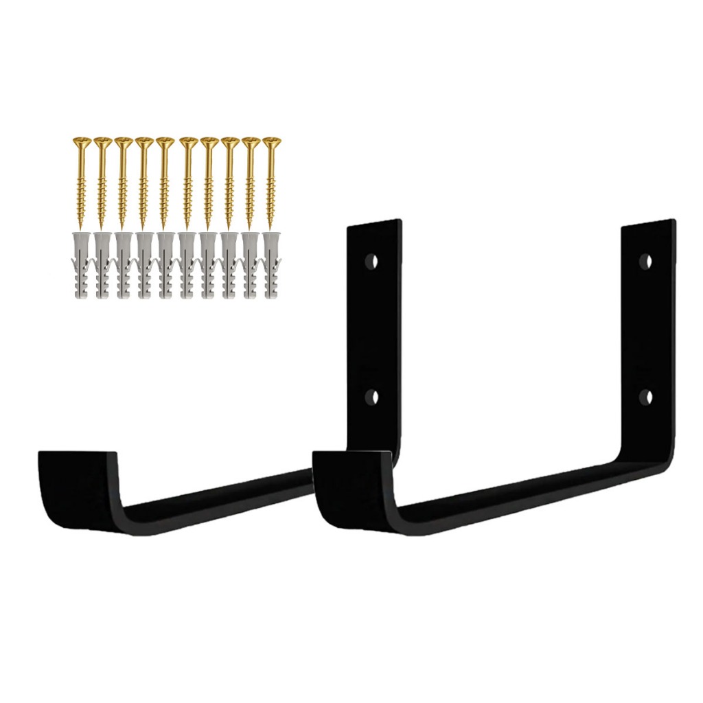 Mão Francesa Invertida 30cm Suporte Ferro Industrial 2pç em Oferta na Shopee