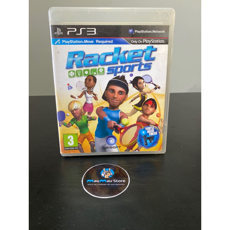 Racket Sports PS3 - Mídia Física Original Usado Jogos de Playstation 3 Jogos de Esportes Move