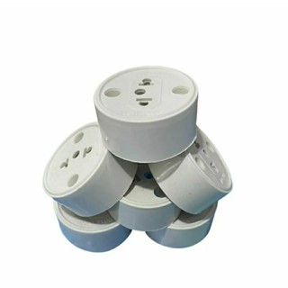Tomada Redonda Sobrepor Padrão Antigo 2P+T MB10A 250V (UNIDADE)
