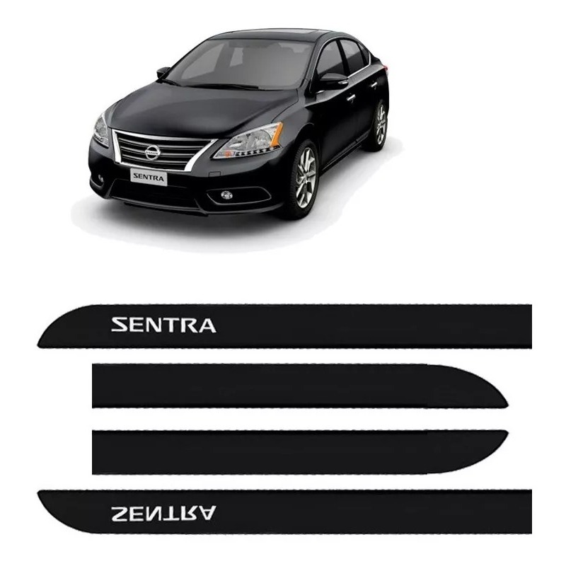 Jogo Friso Lateral Nissan Sentra Todos 4 Portas C/ Nome