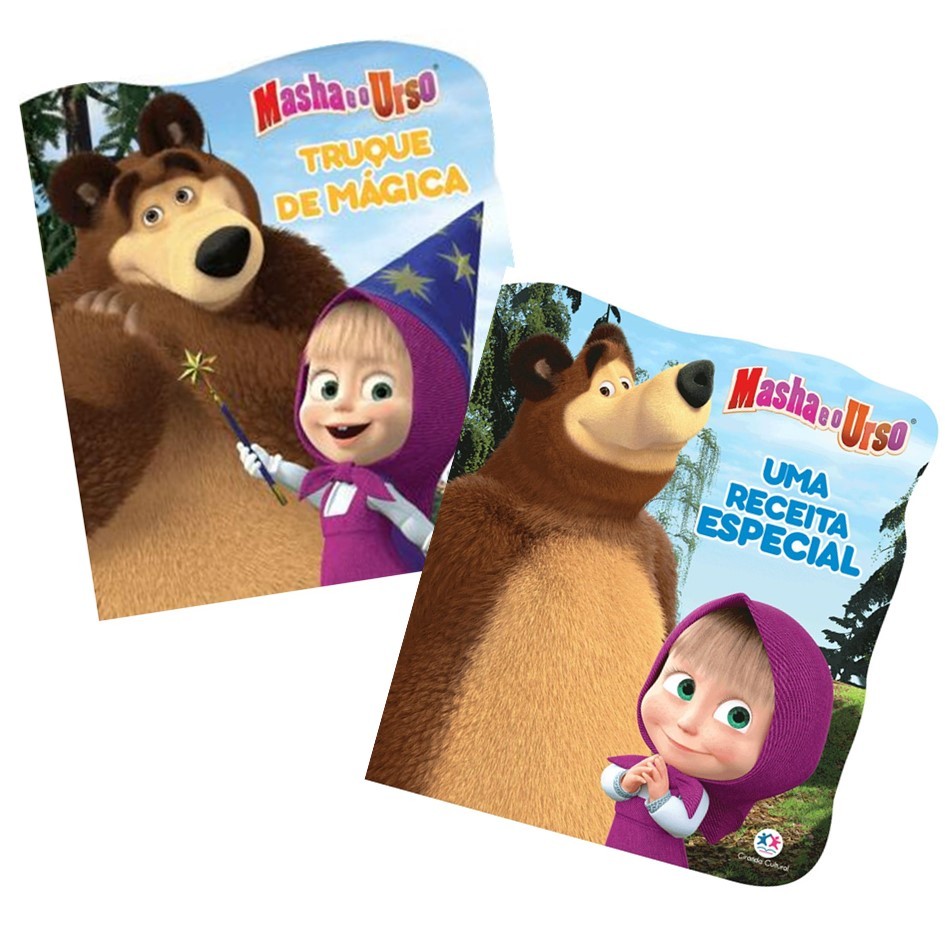 Biblioteca Cartonada Masha E O Urso - 2 Livros Cartonados
