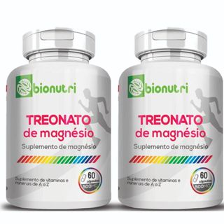 2X Treonato de Magnesio 120 Capsulas 500 Mg - Bionutri