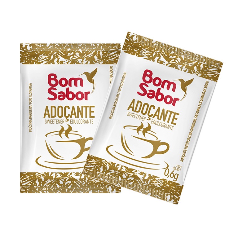 Adoçante Bom Sabor Sache 0.6g cx com 100 UN