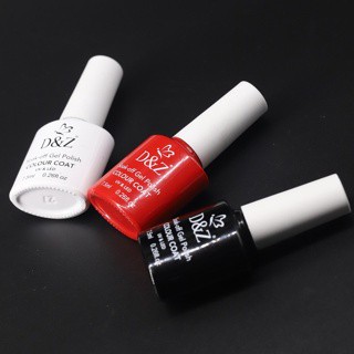 Esmalte Em Gel D&Z Branco/Preto/Vermelho 7,5ml