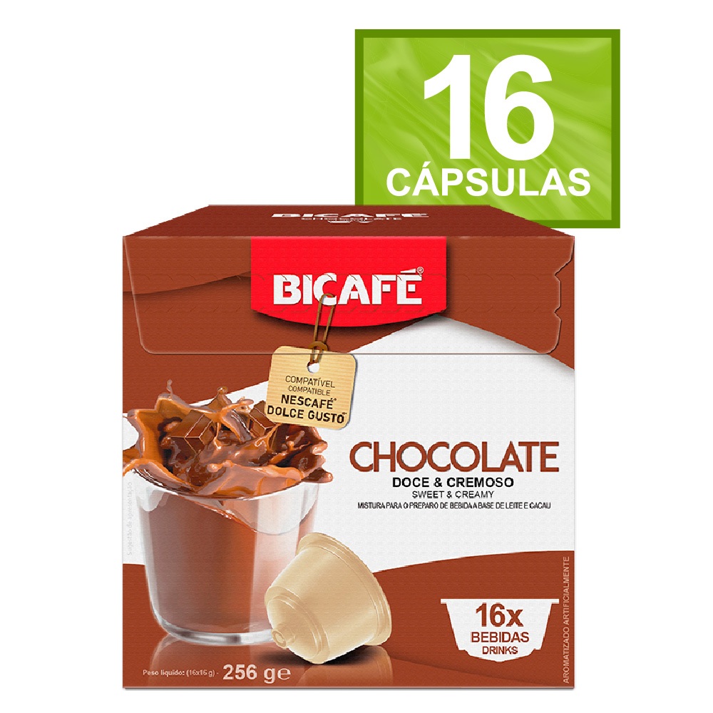 Cápsula De Chocolate Bicafé P/ Máquinas Dolce Gusto* em Oferta na Shopee