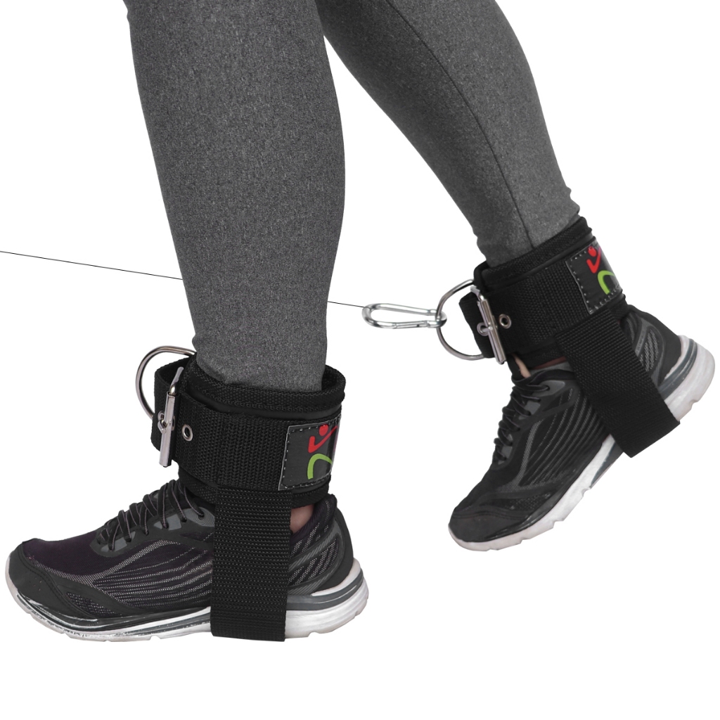 Tornozeleira Polia Com Alça Na Sola + Regulagem Em Ilhós E Fivela