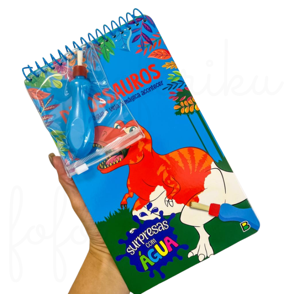 Surpresas com água: Dinossauro - Aquabook Pintando com Água - Todolivro Aqua book em Oferta na Shopee
