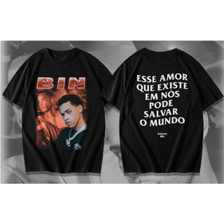 Camiseta Bin Cantor Algodão Camisa Rap Rapper Blusa Unissex