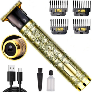Maquina de Barbear cortar cabelo Aparador Profissional barbeador acabamento Sem Fio Portátil Potente em Oferta na Shopee