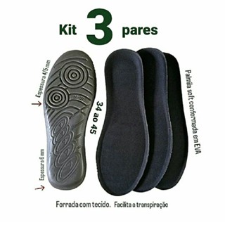 3 PARES PALMILHA SOFT CONFORMADA EM EVA, Tam: 34 ao 44 MASCULINA,FEMININA PARA TENIS,SAPATO,BOTA,CHUTEIRA,SLIP ON,CASUAL,SAPATENIS,MACIA,LEVE, CONFORTÁVEL,ANTIBACTERIANA,BARATO, PROMOÇÃO
