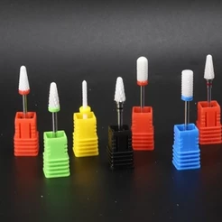 Broca De Cerâmica Tamanho Padrão 2,3 mm Para Motor Lixadeira De Unhas Nail Dril