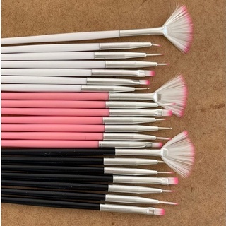 Kit 7 Pinceis Para Decoração de Unha Nail Art em Oferta na Shopee