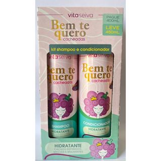 Kit Bem Te Quero Cacheadas Shampoo 250ml Condicionador 200ml Hidratante