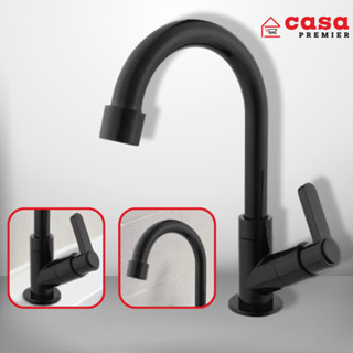 Torneira Abs Bica Movel De Bancada Para Banheiro Toda Preta 1098 C67 - Casa Premier
