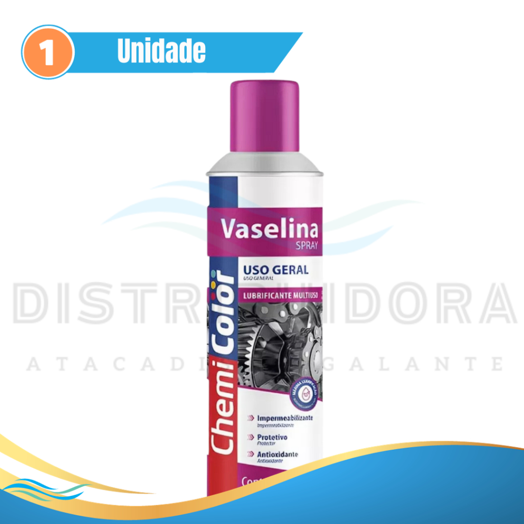 Vaselina Spray Lubrificante Multiuso Chemicolor 200ml/120g Distribuidora Galante