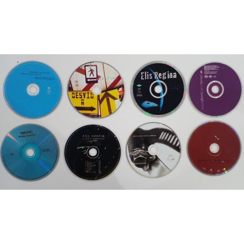 CD Maria Bethânia Elza Soares Elis Regina Bebel Gilberto Adriana Calcanhoto Ana Bonfim Ana Carolina Mart`Nália Apenas As Mídias Originais Á Escolha