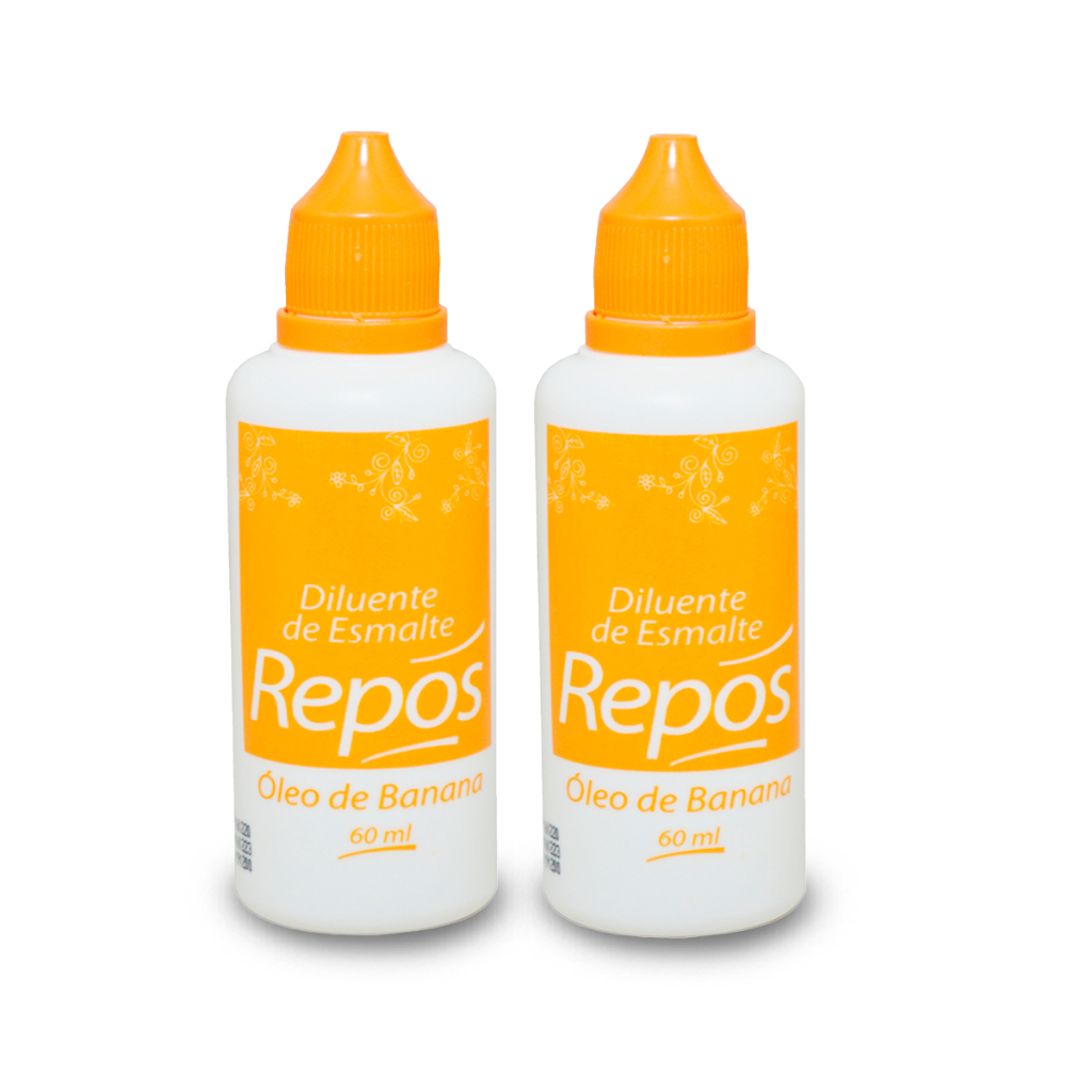 Kit 2 Óleo De Banana Diluente 60ml - Diluidor Amolecedor De Esmalte - Repos