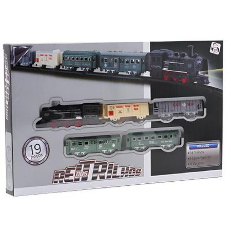 Trenzinho Trem Barato Presente Brinquedo Infantil Com Luz e Som Dia Das Crianças Natal