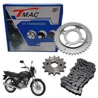 Kit Relação Transmissão Cg 125 Titan Ks Es 2000 A 2004 Cg 125 Fan 2005 a 2008