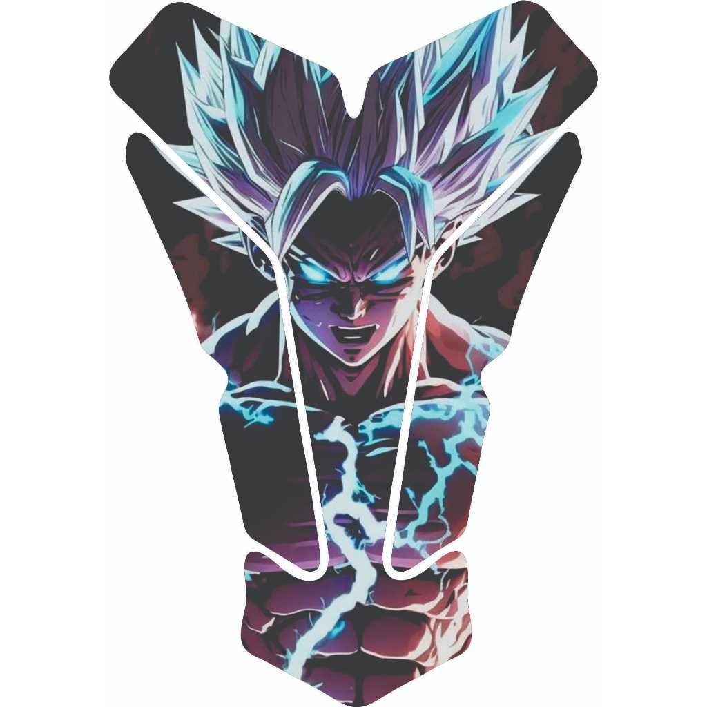 Protetor Para Tanque de Moto Resinado Tankpad Universal - Dr4g0n B4ll Z GOku Varios Modelos