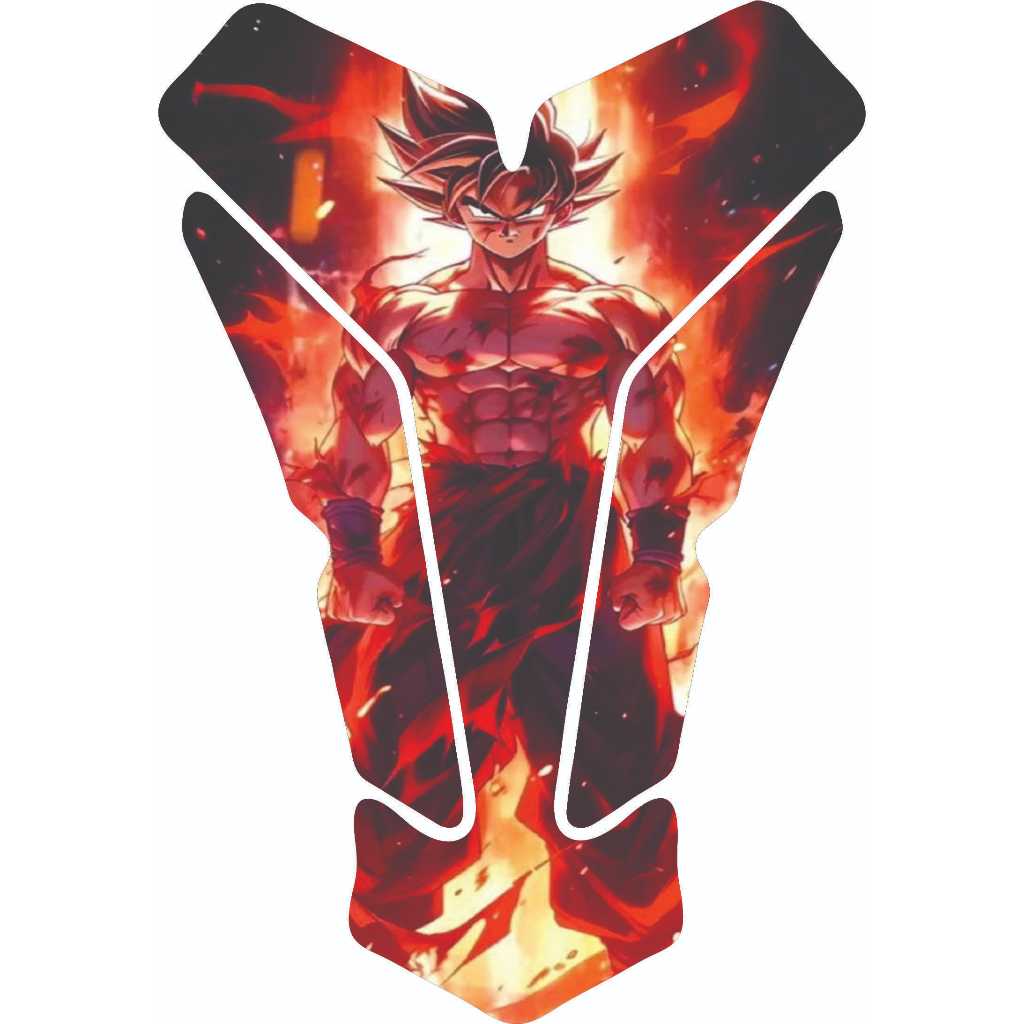 Protetor Para Tanque de Moto Resinado Tankpad Universal - Dr4g0n B4ll Z GOku Varios Modelos