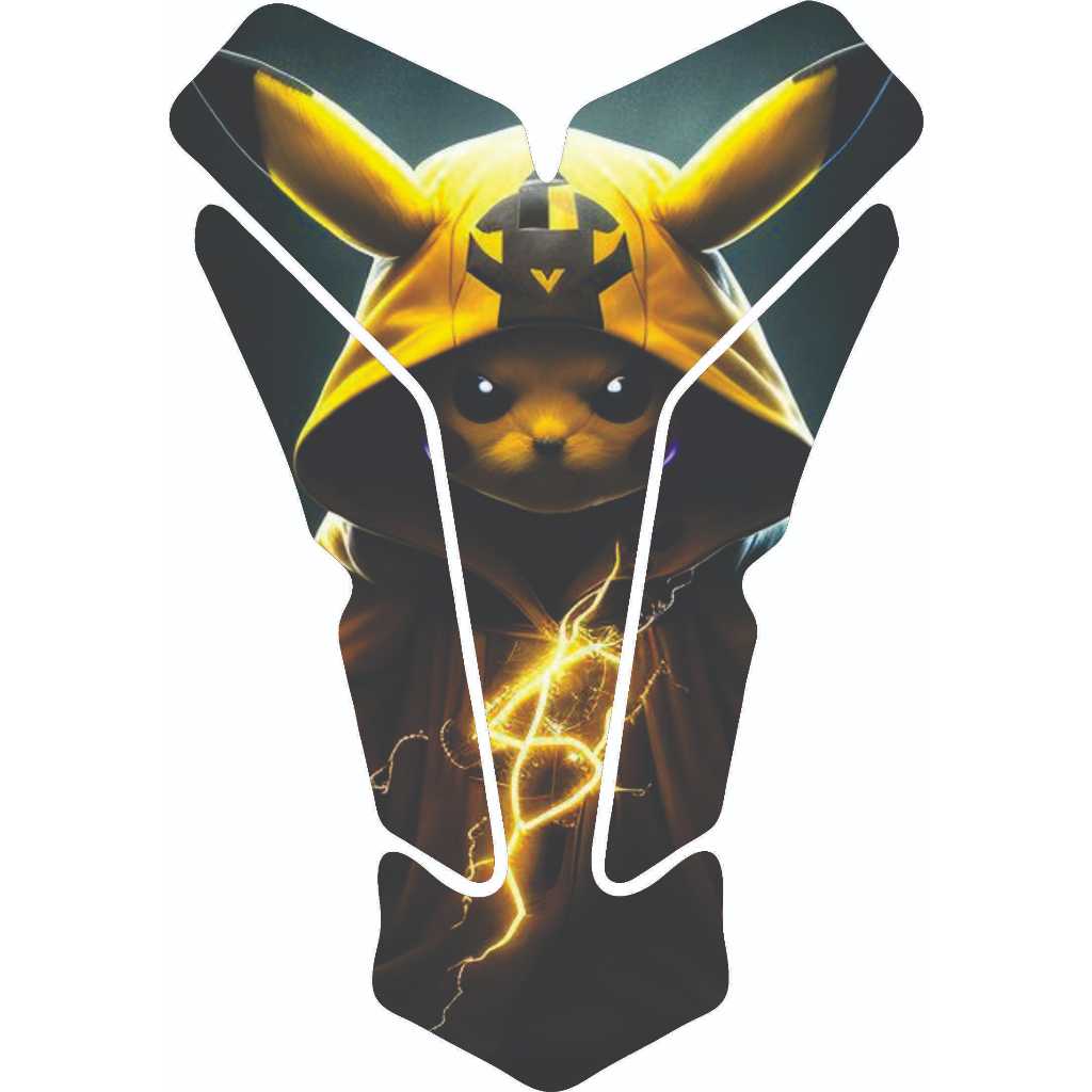 Protetor Para Tanque de Moto Resinado Tankpad Universal - Modelo PIKACHUU D 2544
