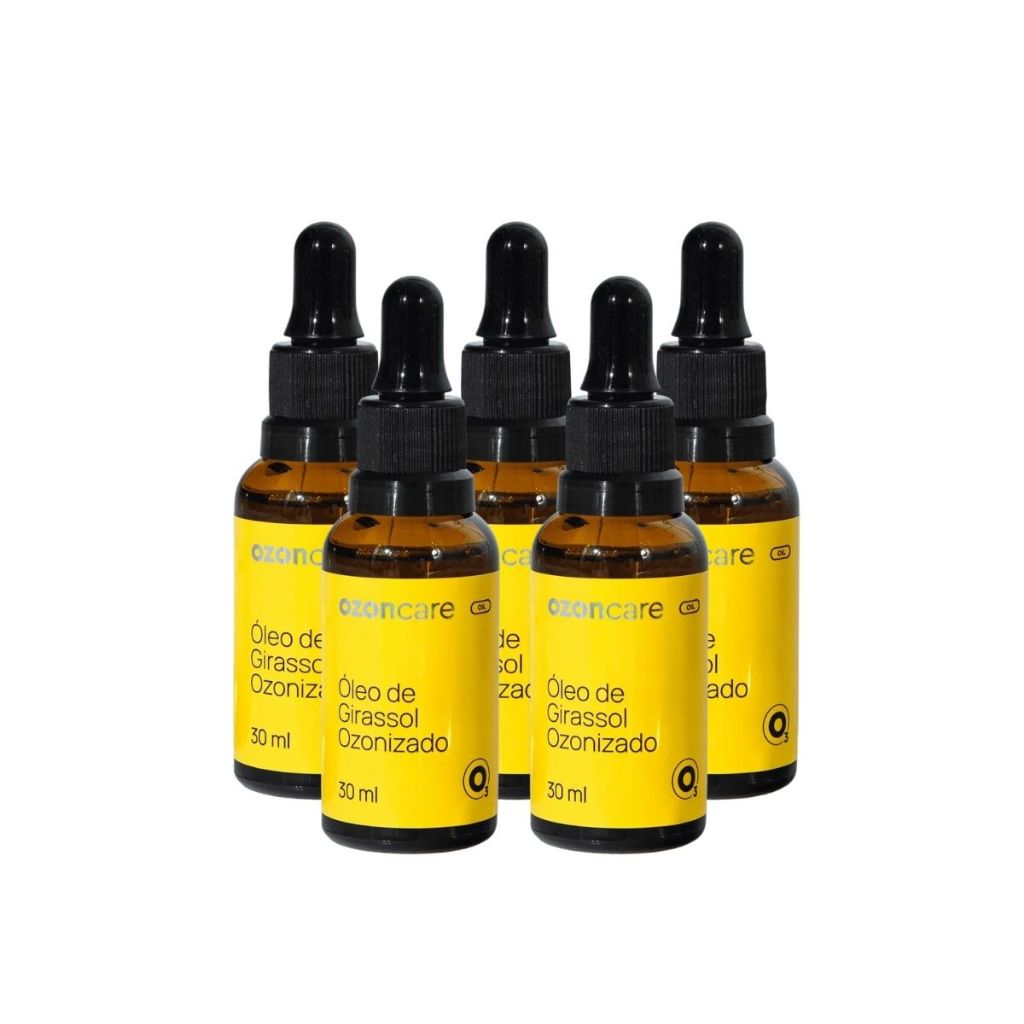 Kit 5un Óleo de Girassol Ozonizado 30ml - Ozoncare Philozon em Oferta na Shopee