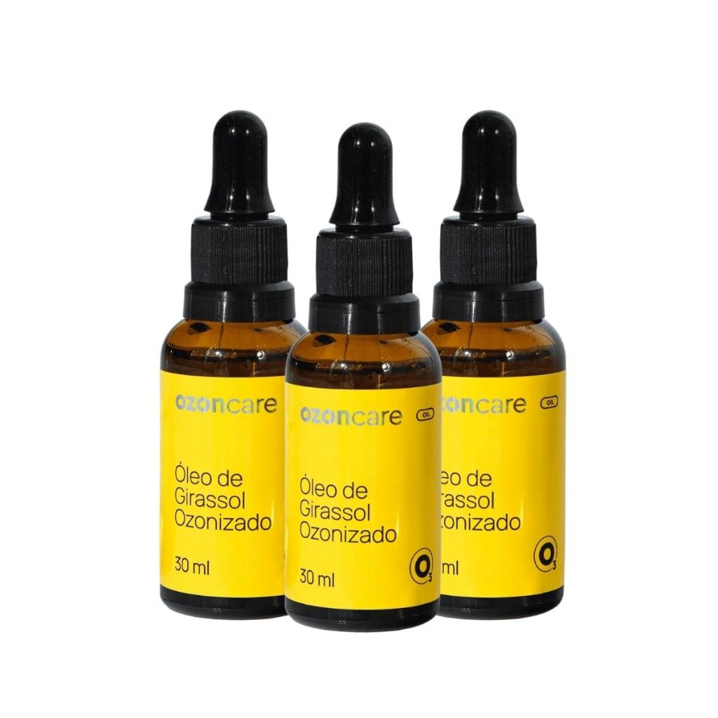 Kit 3un Oléo de Girassol Ozonizado 30ml - Ozoncare Philozon em Oferta na Shopee