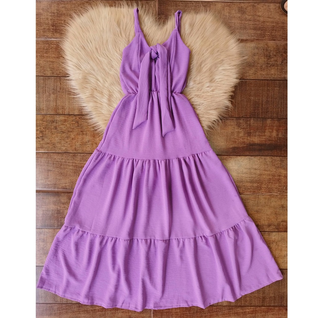 Vestido Longo Infantil Juvenil Com Alças Menina Festa Luxo