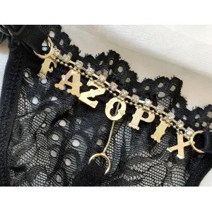 Calcinha fio dental strass frases picantes Regulagem
