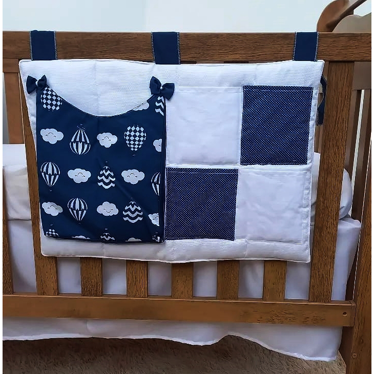 Organizador / Porta Fraldas De Berço Enxoval Quarto Bebê Estampas