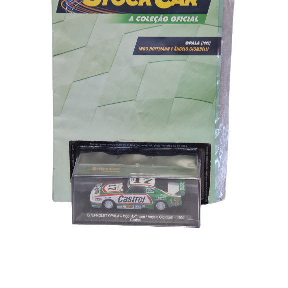 1992 CHEVROLET OPALA INGO HOFFMANN CASTROL STOCK CAR ALTAYA IXO 1:43 CASE ACRILICO LACRADO C/REVISTA.