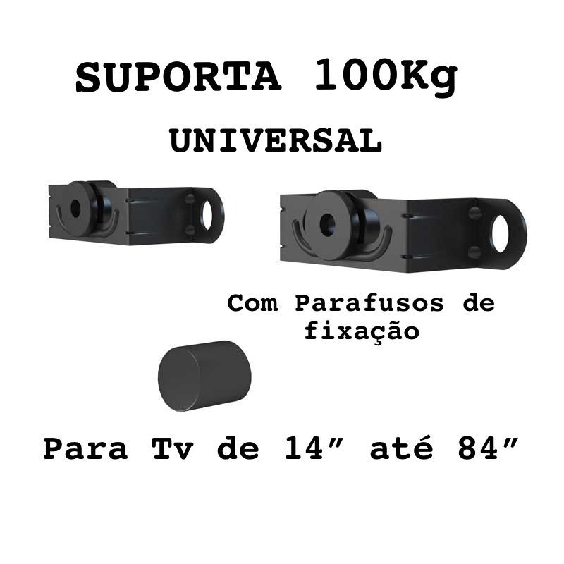 Suporte para TV DE 14 ATÉ 84 POLEGADAS UNIVERSAL PESO SUPORTADO 100KG